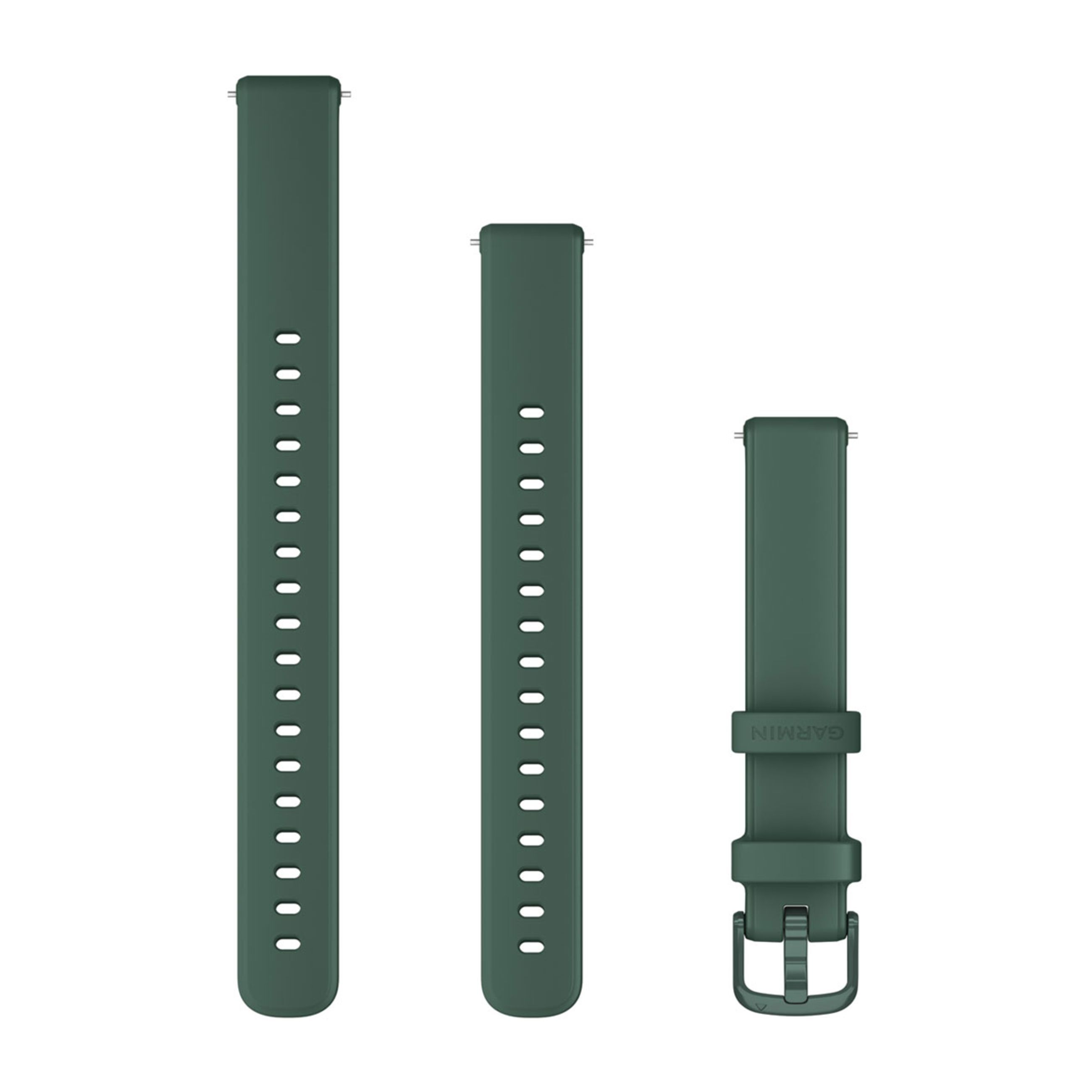 Lily 2 Bands - Jasper Green Silicone With Jasper Green Hardware