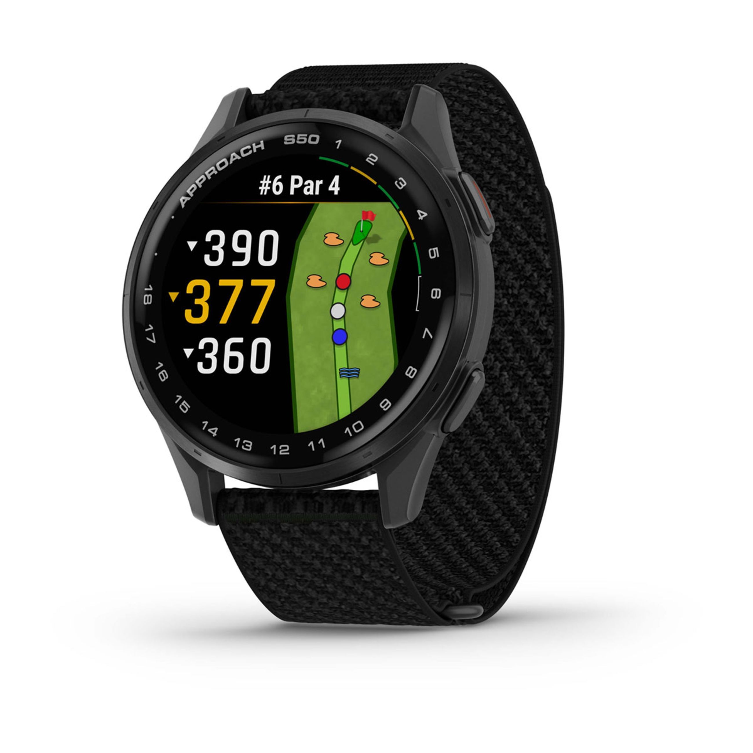 Approach S50 - Slate Aluminum Bezel With Black Comfortfit Nylon Band