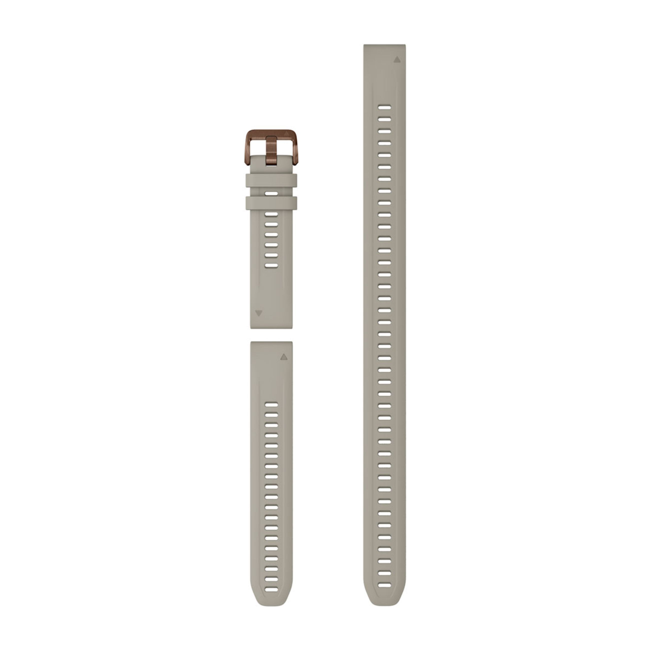 Quickfit 20 Watch Bands - French Gray Silicone (3-Piece Dive Set)